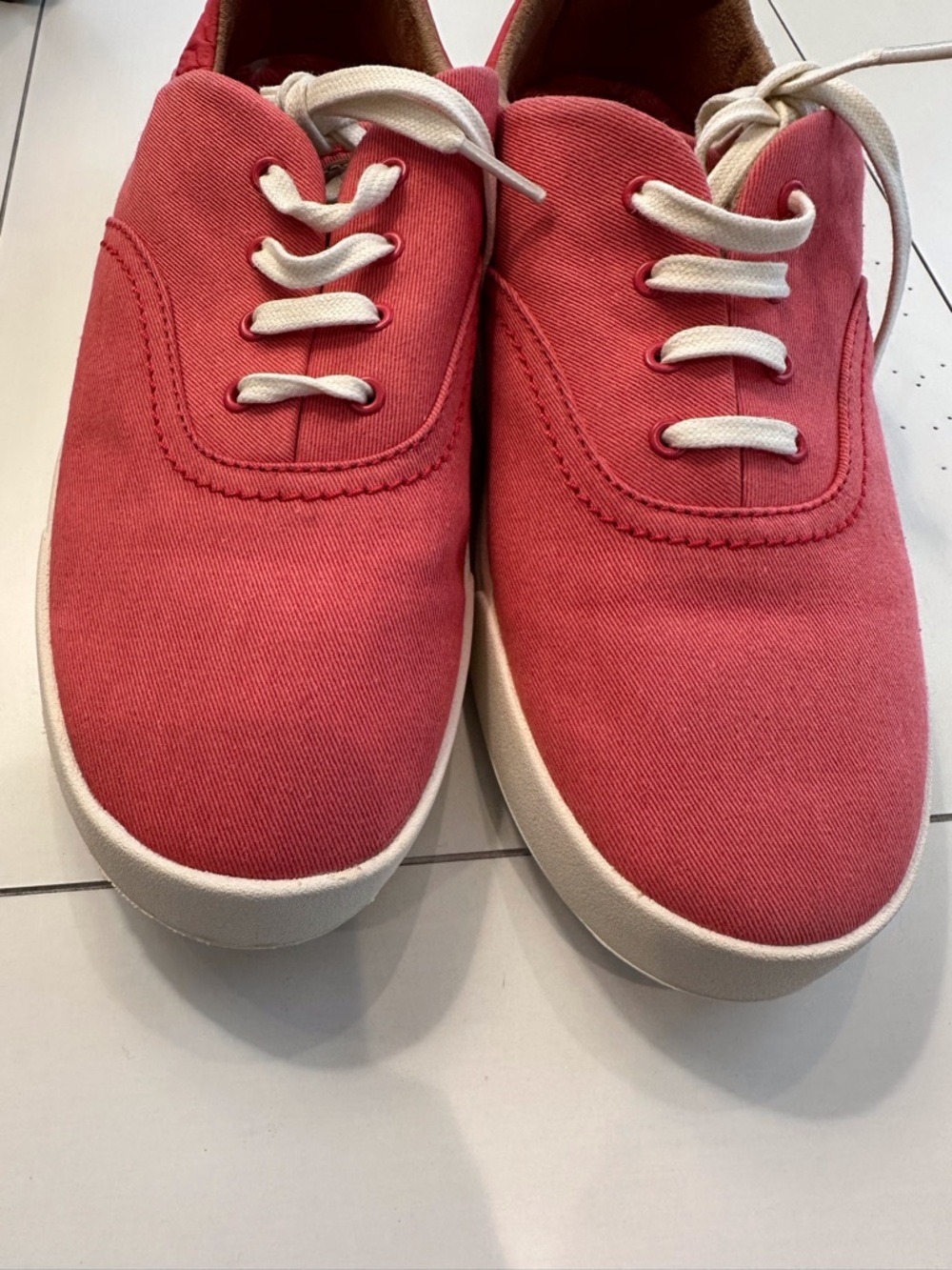 OluKai Pink Canvas Sneakers - Women's W9.5 New Without Box - Picture 8 of 12